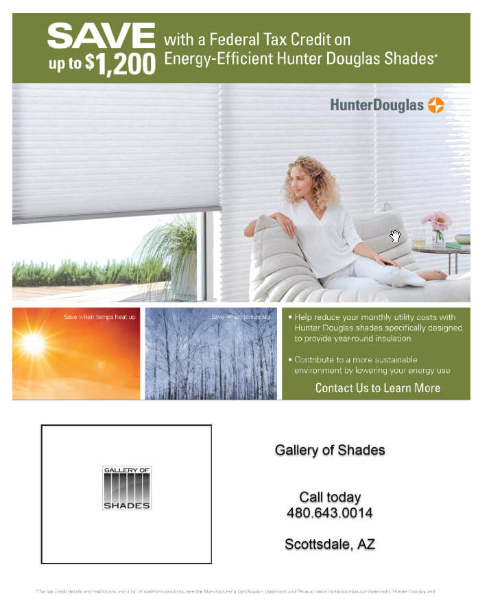 Gallery Of Shades $1200 Tax Credit