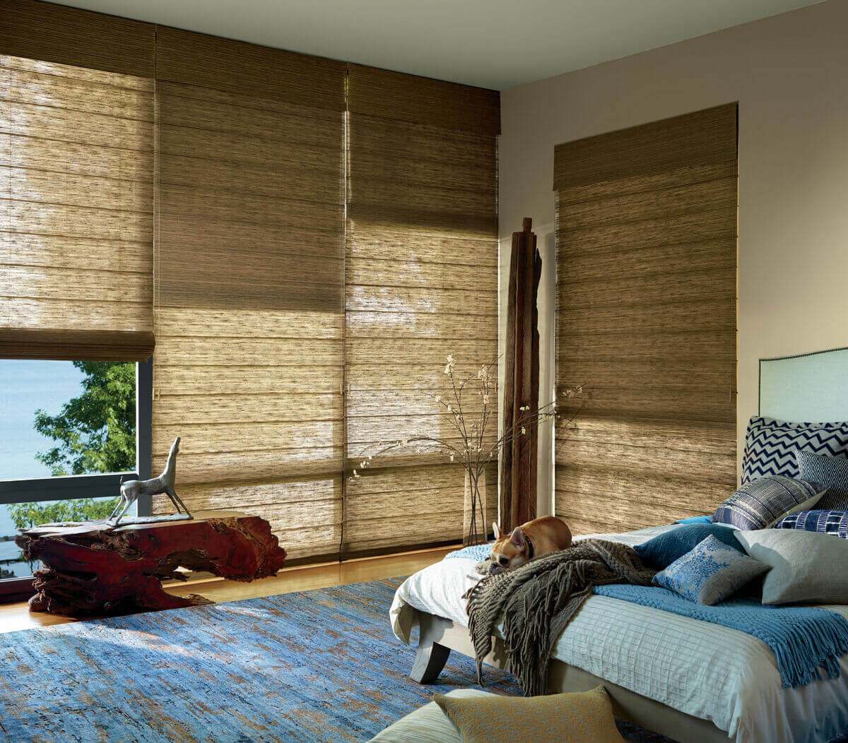 Bamboo Window Shades, Skyline